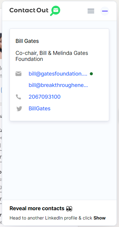 Bill Gate's LinkedIn example 3